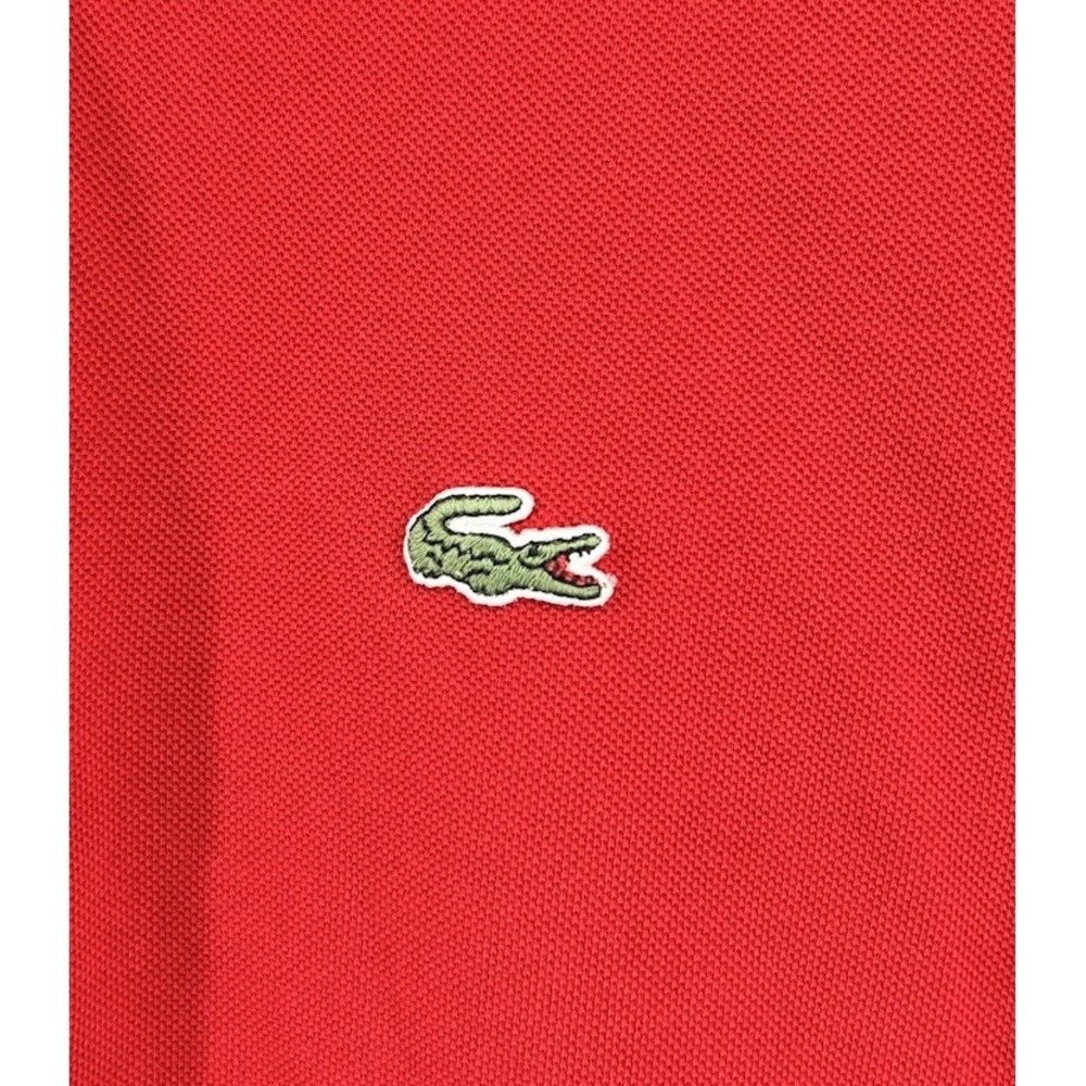 Lacoste Short Sleeve Polo Shirt Red Men's Size 7 US 2XL - Picture 2 of 4